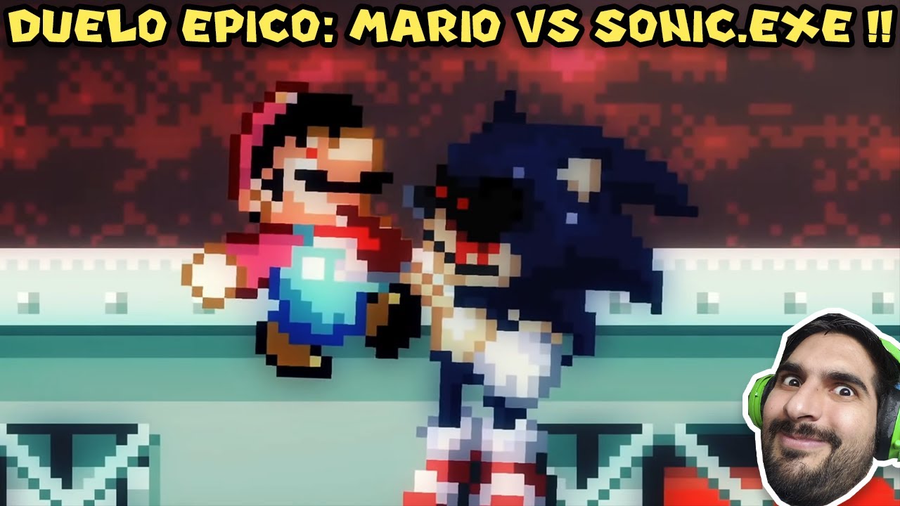 DUELO ÉPICO: MARIO VS SONIC.EXE - Reacción Animaciones Sonic.EXE de DedGrafic con Pepe el Mago (#1)
