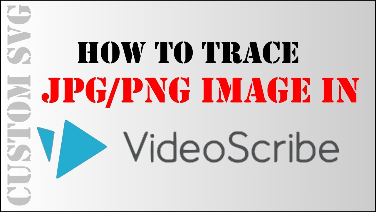 How to trace JPG/PNG images in VideoScribe using Inkscape (Create Custom SVG)