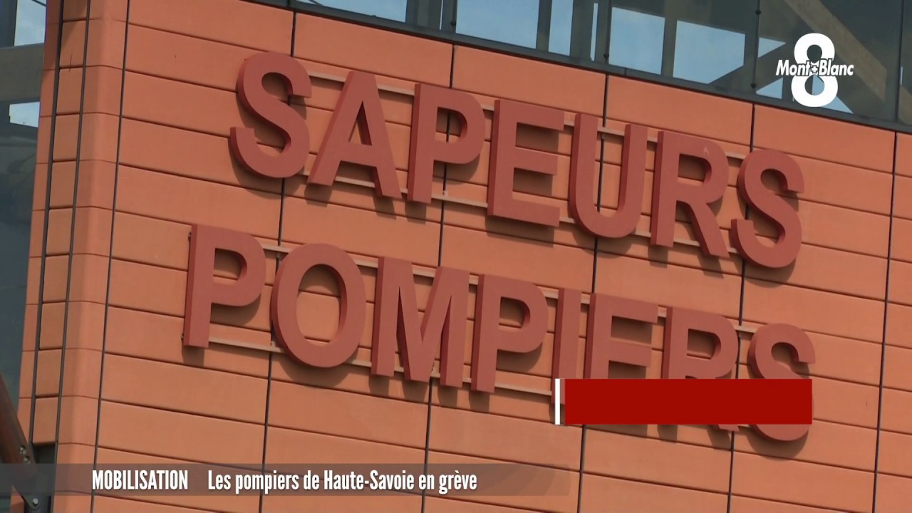 Les pompiers de Haute-Savoie en grève
