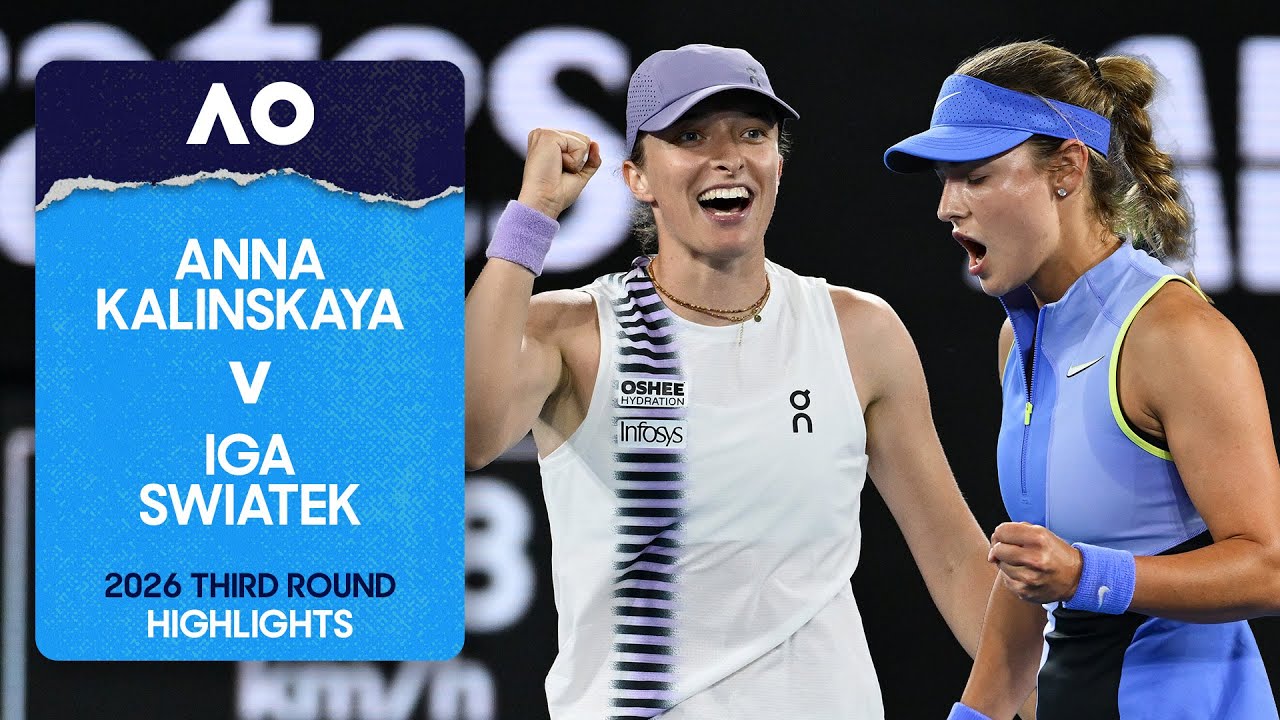 Anna Kalinskaya v Iga Swiatek Highlights | Australian Open 2026 Third Round
