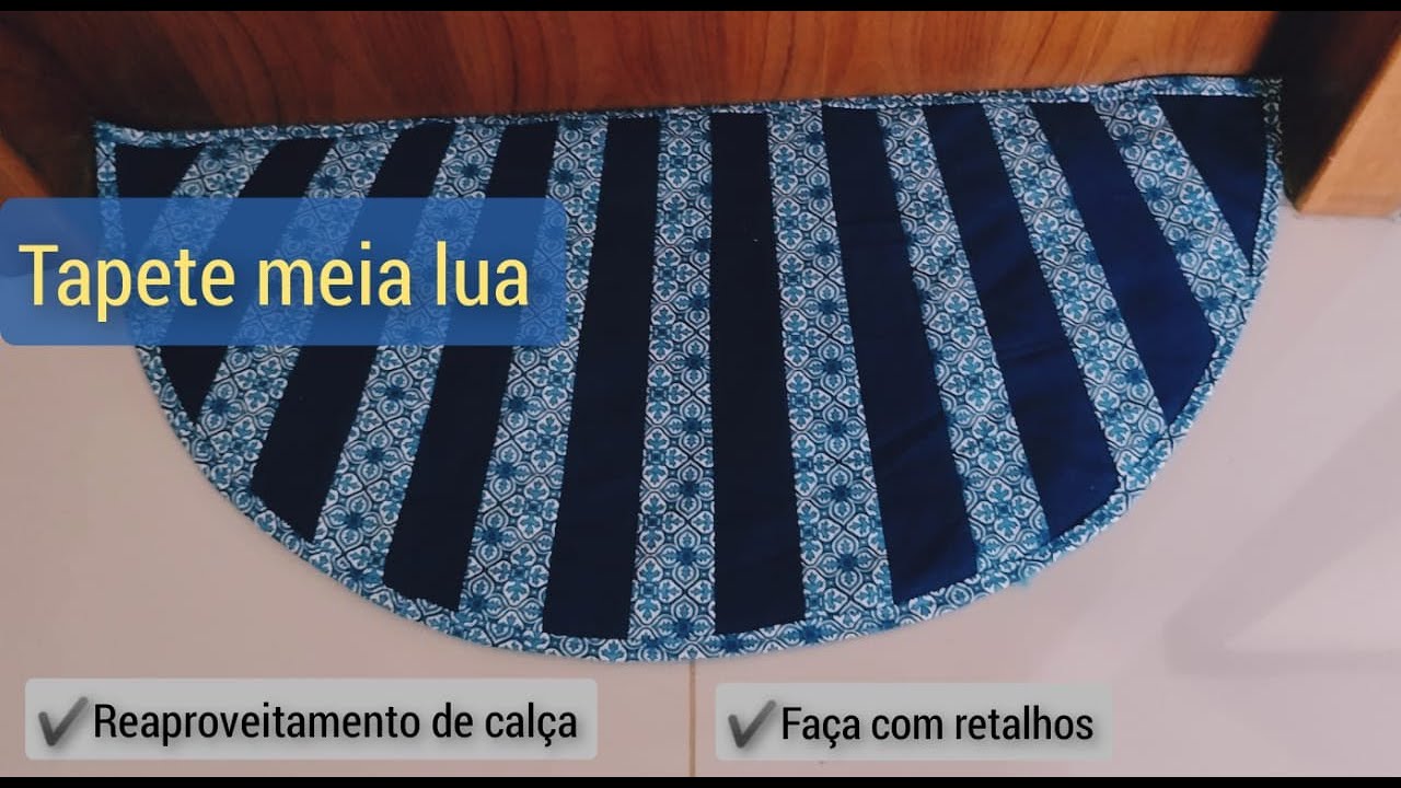 DIY: Como Fazer um Tapete Meia Lua Passo a Passo - Fácil e Rápido!