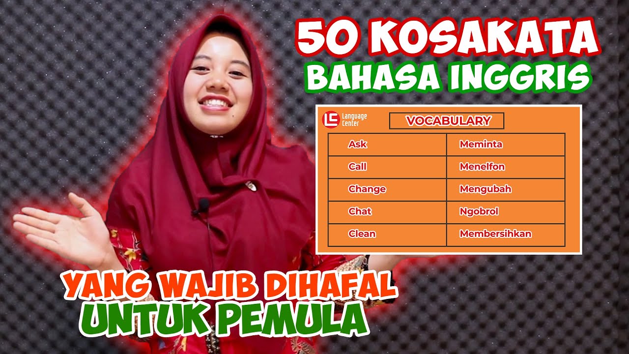 Kosa Kata Bahasa Inggris Yang Wajib Dihafal Untuk Pemula - Kampung Inggris | TEATU with Ms Ervi