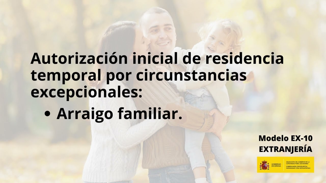 ¿Cómo se tramita la autorización de residencia temporal por arraigo familiar?