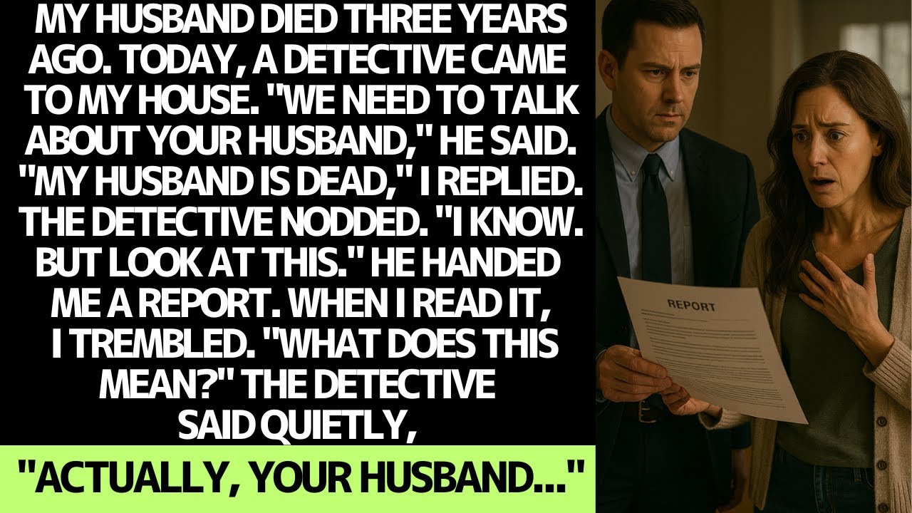 My husband died 3 years ago, but a detective said 