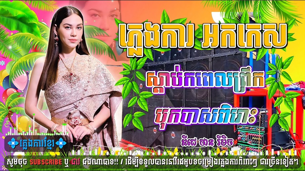 ( ភ្លេងការ អកកេះ )🎀ចាក់កំដរភ្ញៀវ_បុកបាសល្អ🎉ចាក់ស្ដាប់ពេលព្រឹក🔊🎋ភ្លេងថ្មីប ឌីជេ ថាន ស្គរដៃ🎶