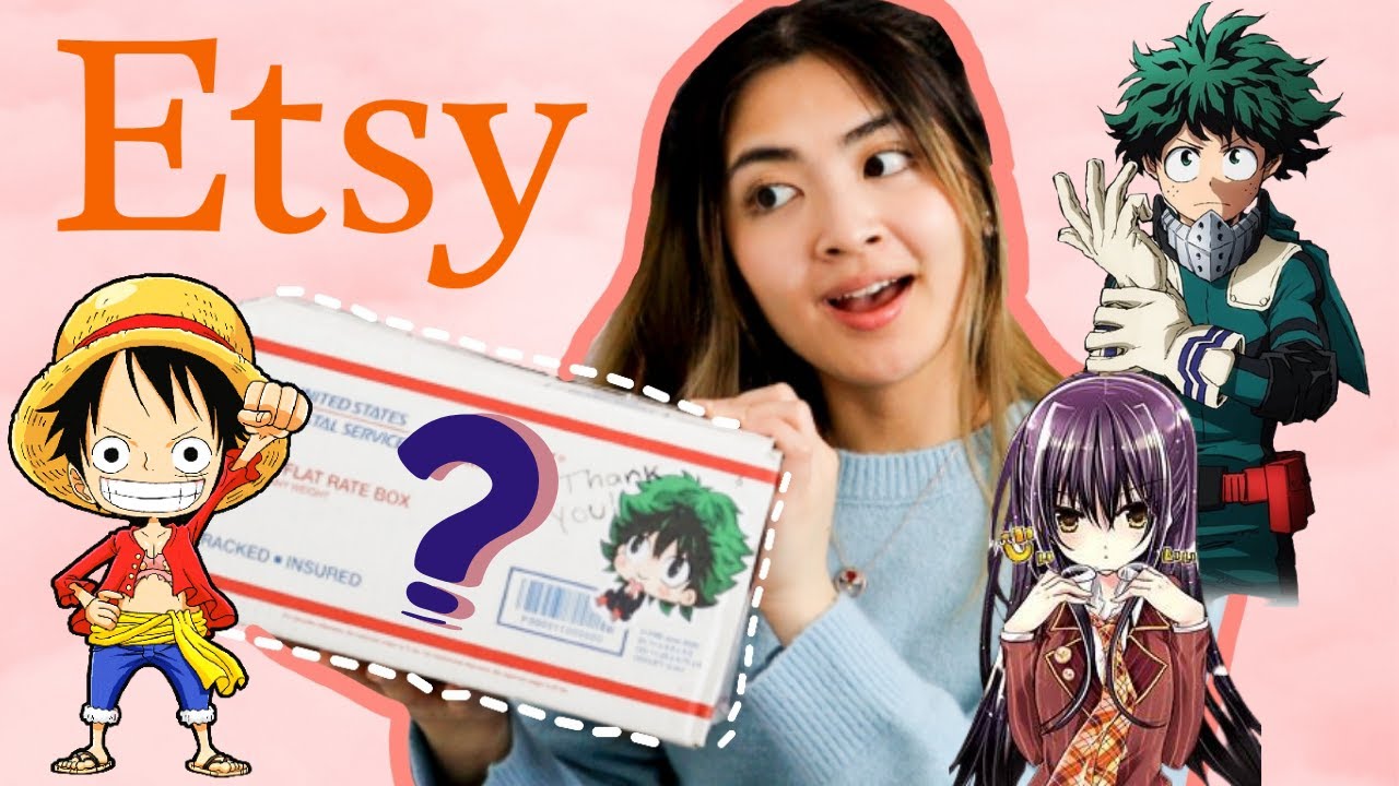 let’s open an etsy anime mystery box 🎁 | 2021 anime unboxing + review