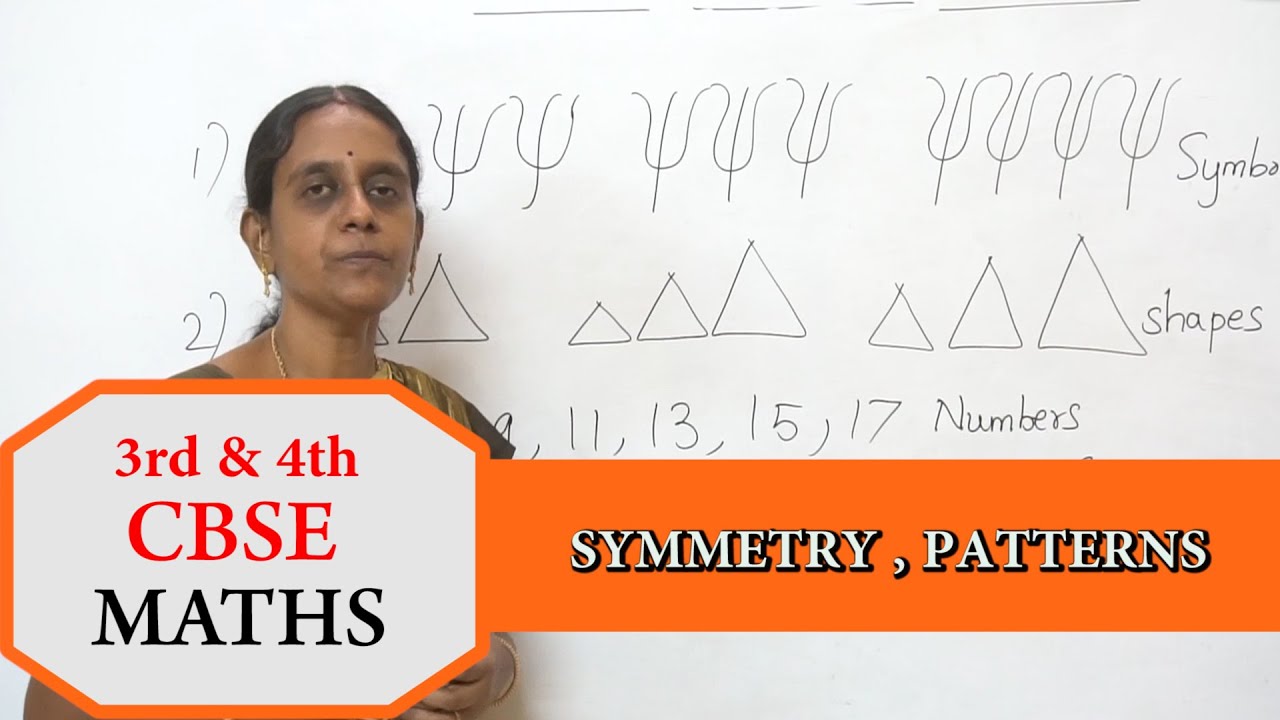 3rd & 4th STD CBSE NCERT Maths -  Maths Symmetry Patterns CBSE NCERT CCE Maths 3rd 4th #mathsclass