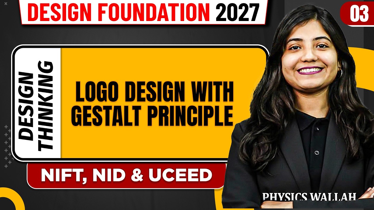 Design Thinking 03 | Logo Design with Gestalt Principle | NIFT,NID & UCEED 2027