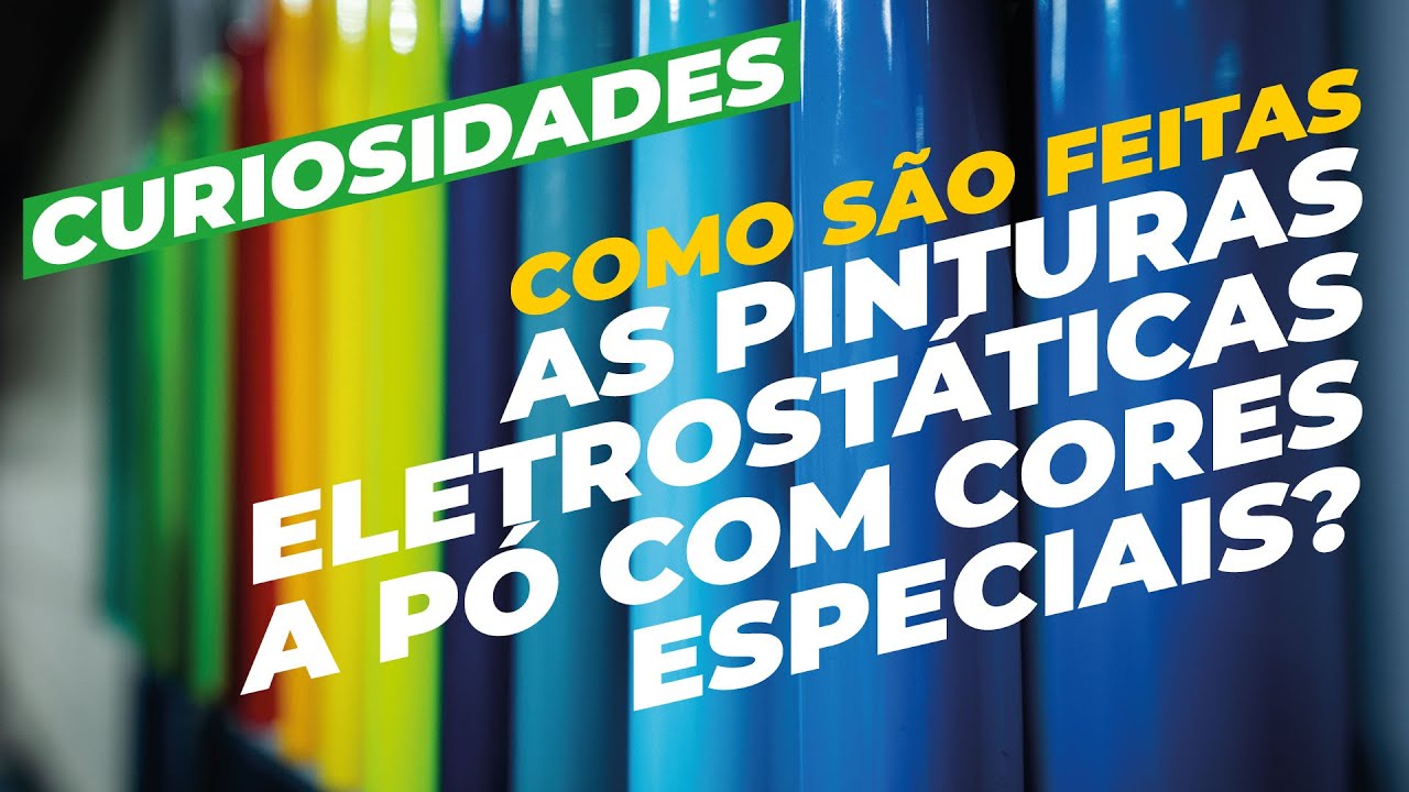 Como é feita a pintura a pó eletrostática com cores especiais, flake, fosco, brilho, lixa, etc.