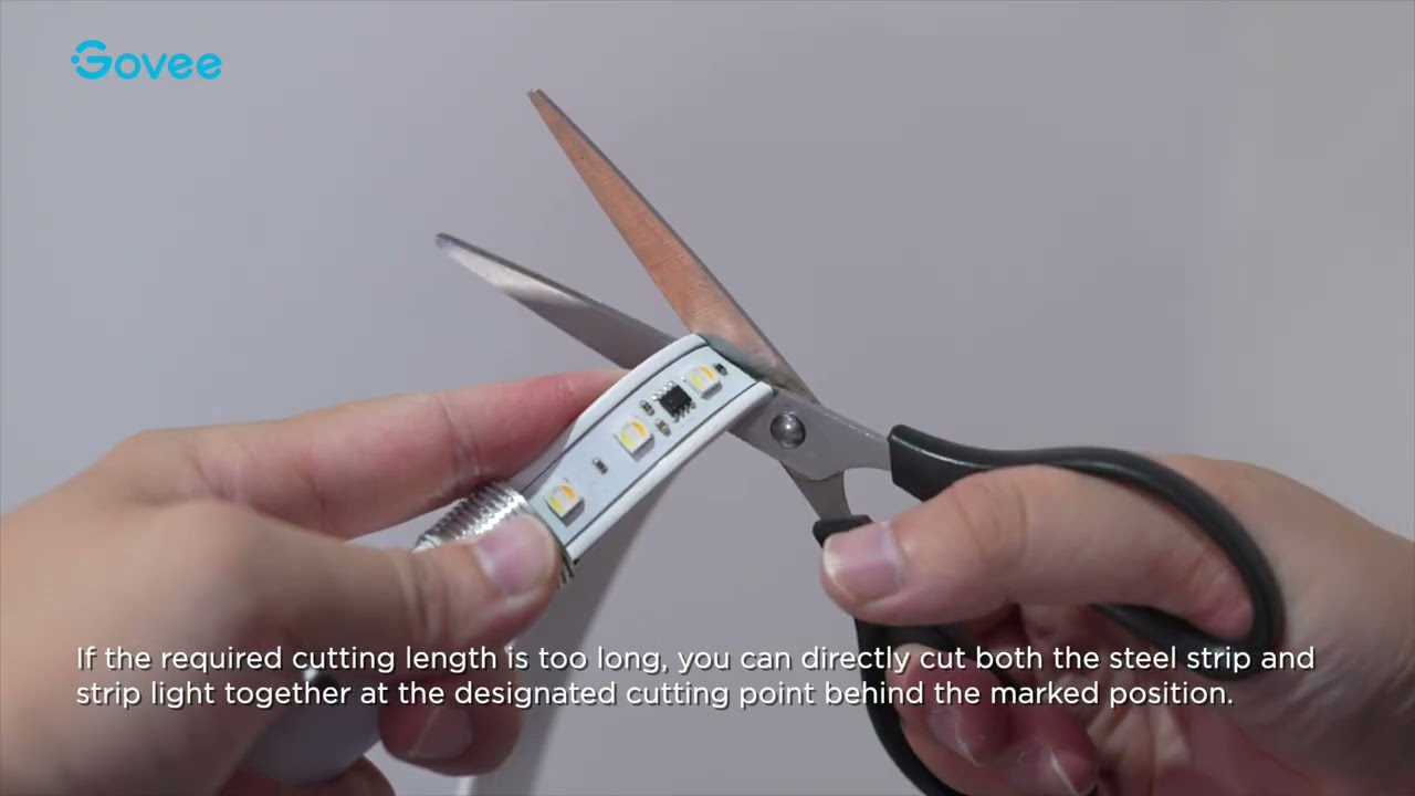 How to Cut and Length Adjust Govee Strip Light with Skyline Kit