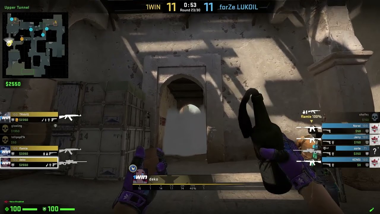 1WIN deko | AWPer (Dust2) | CS:GO POV