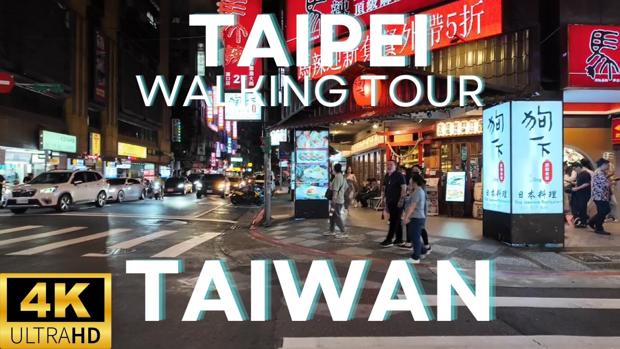 Taipei 4K Walking Tour - A Hidden Gem in East Asia (Taiwan) 🇹🇼