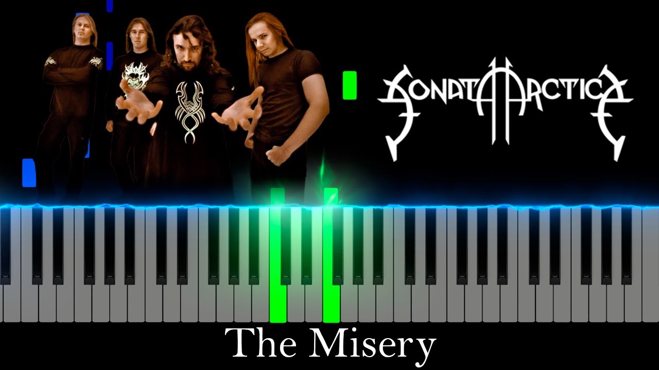 The Misery - Sonata Arctica (Visual Piano Tutorial/Best Version)