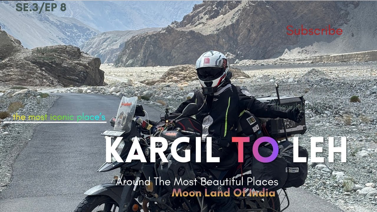 KARGIL TO LEH ON BIKE || HEAVEN ON EARTH RIDE EXPERIENCE.. MOON LAND,MAGNETIC HILL🥵🥵🫡🫡