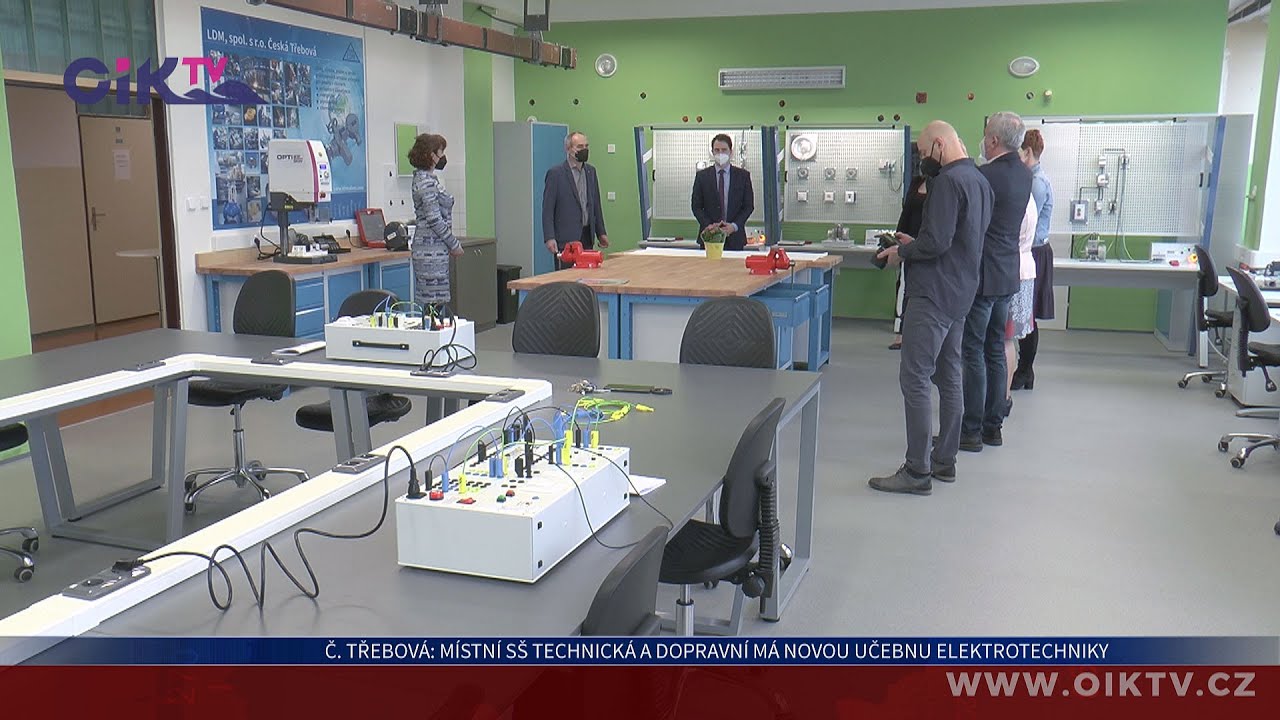 Česká Třebová: Místní SŠ technická a dopravní má novou učebnu elektrotechniky