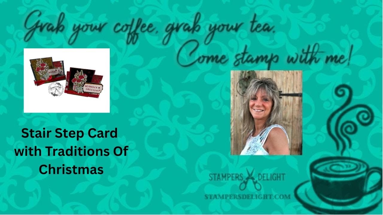 Традиции рождественского веселья. Складная пятничная открытка со ступеньками.