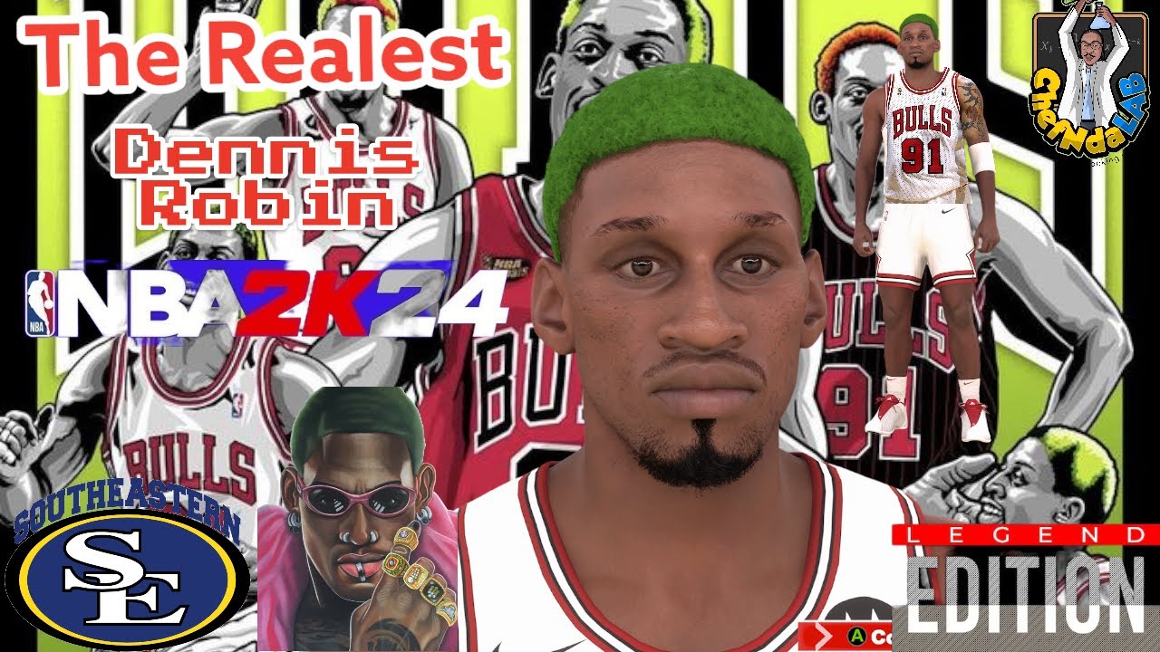 The Realest Dennis Rodman NBA 2k24 Face Creation (Kobe Bryant Edition) 🔥🔥