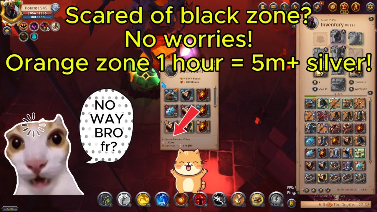 Albion Online - Orange Zone 5 MILLION SILVER in less than ONE HOUR