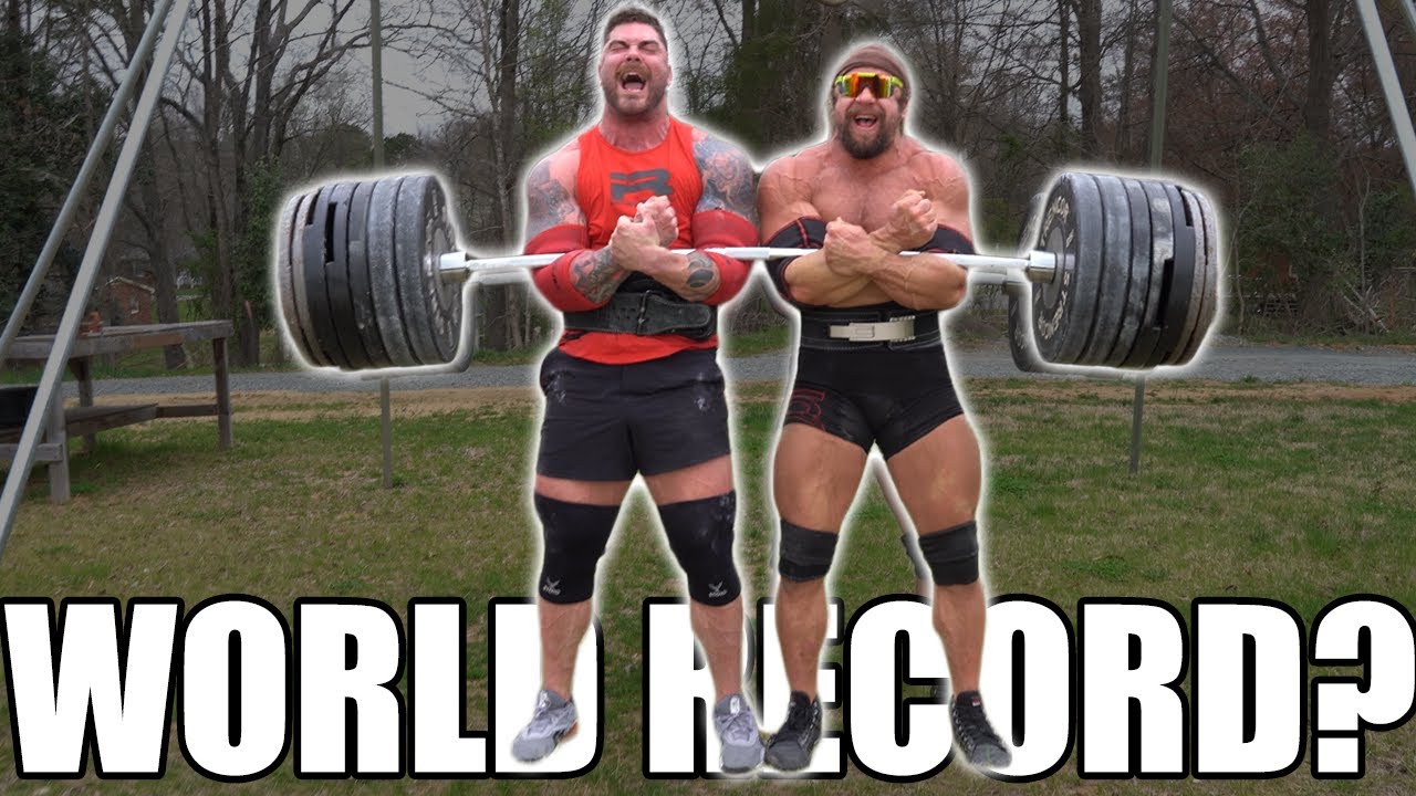 Попытка установления мирового рекорда в становой тяге ZERCHER от Strongman & Jujimufu (вызывая Эр...