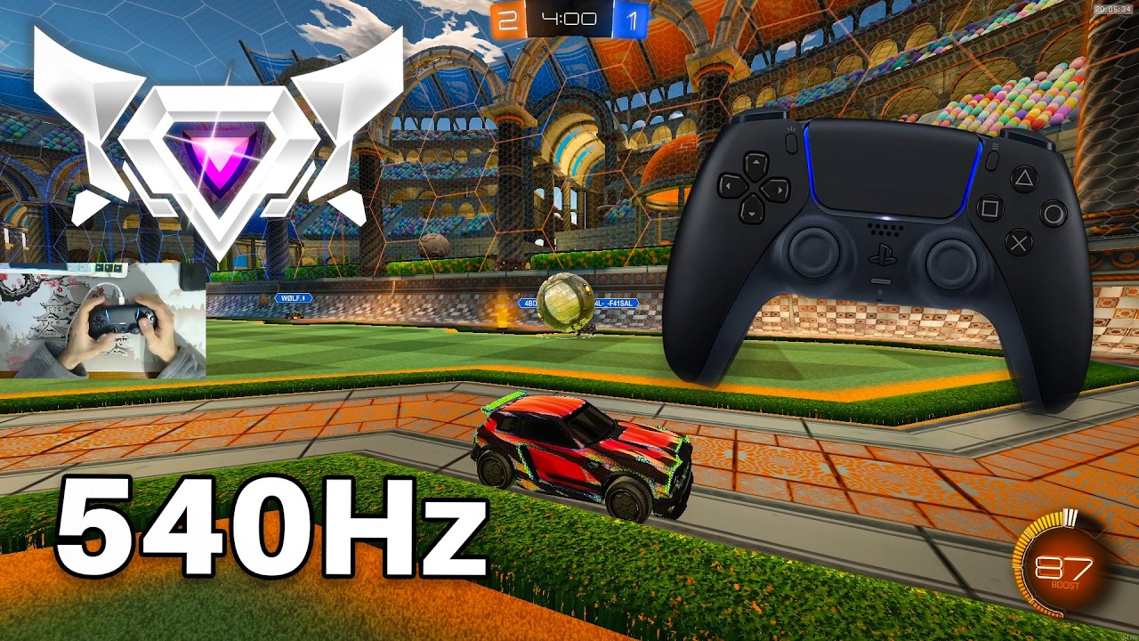 PS5 Controller ASMR 😴 Rocket League Ranked 🏆 Satisfying 360 FPS 4K