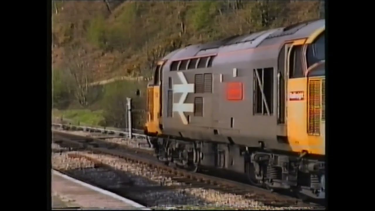 Rails in Wales. Coal movements 1990. 37801 Tower-Aberdare-Abercynon
