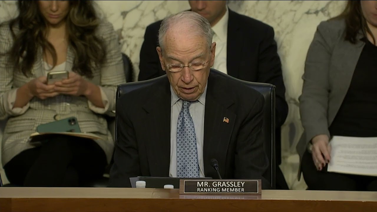 Grassley Opening Remarks at Senate Judiciary Committee Hearing on War Crimes