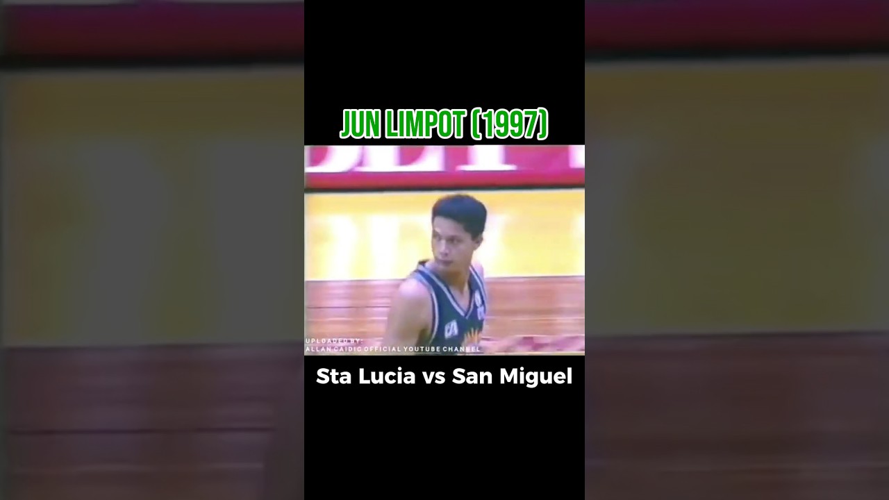 PBA LEGENDS: JUN LIMPOT (1997) STA LUCIA VS SAN MIGUEL