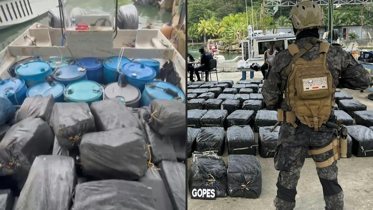 Decomisan 2,5 toneladas de cocaína en lancha en Caribe de Costa Rica | AFP