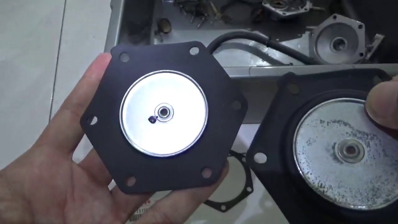 Mengganti membran pompa bensin suzuki katana