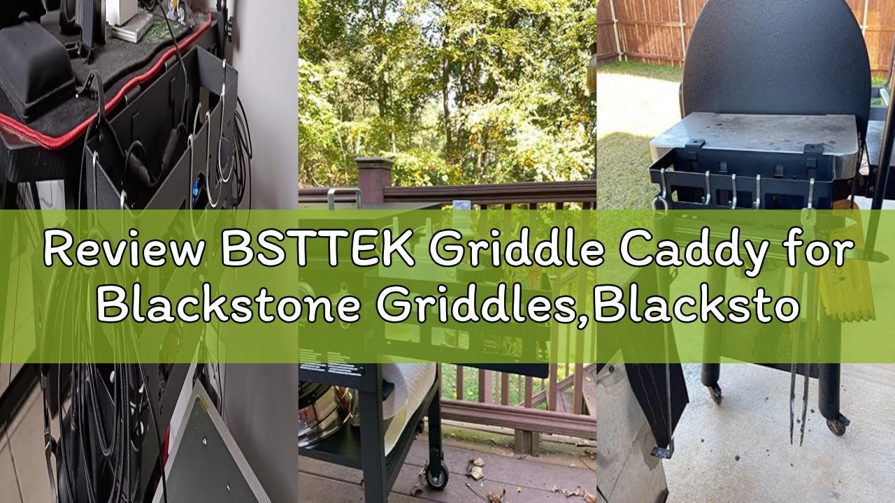 Review BSTTEK Griddle Caddy for Blackstone Griddles,Blackstone Griddle Accessories Space Saving for