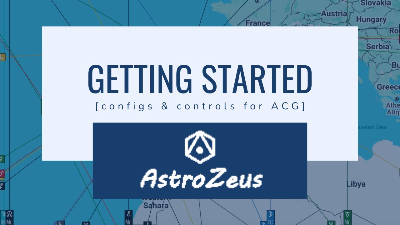 Getting Started with AstroZeus for ACG (Configs & Controls)