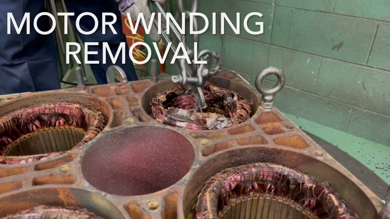 Knoedler Electric Motor Winding Removal