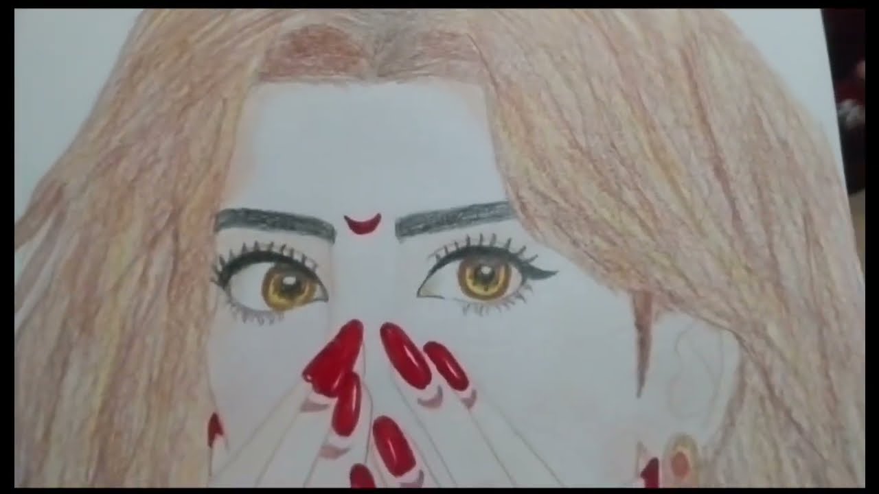 Girls sketch draw| Pencil colors art |🖌🎨                  Valo lagle like comment korben |😊🤗