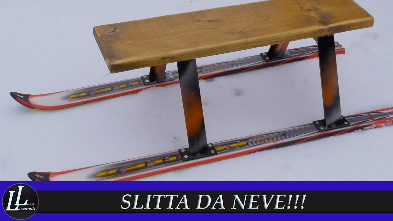 #64 COME FARE Slitta da neve fai da te-DIY snow sled