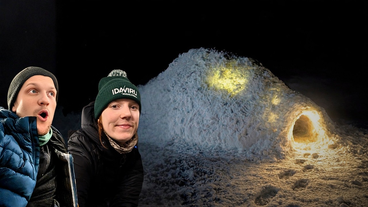 We slept in a snow cave - Peculiar camping ep.2