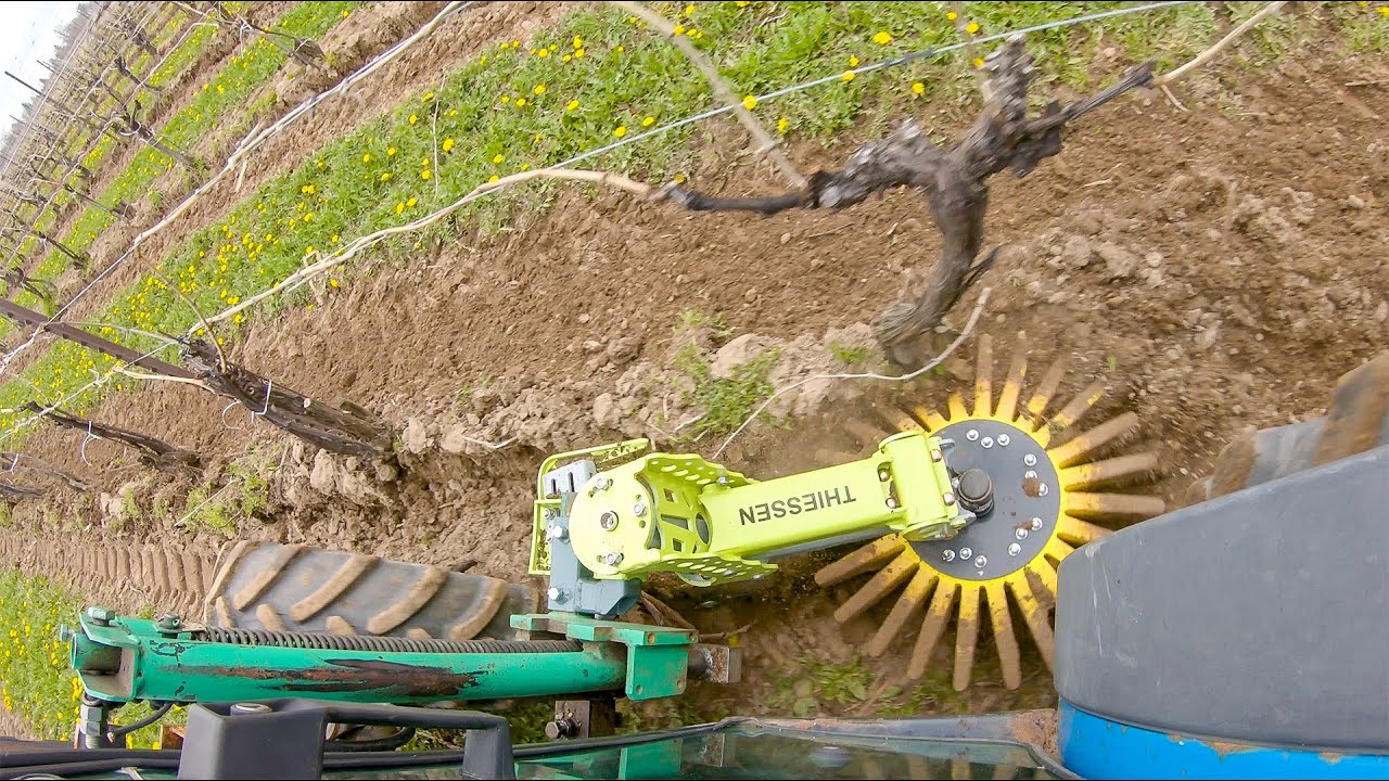 Dehilling A Vineyard With The Adaptive Cultivator