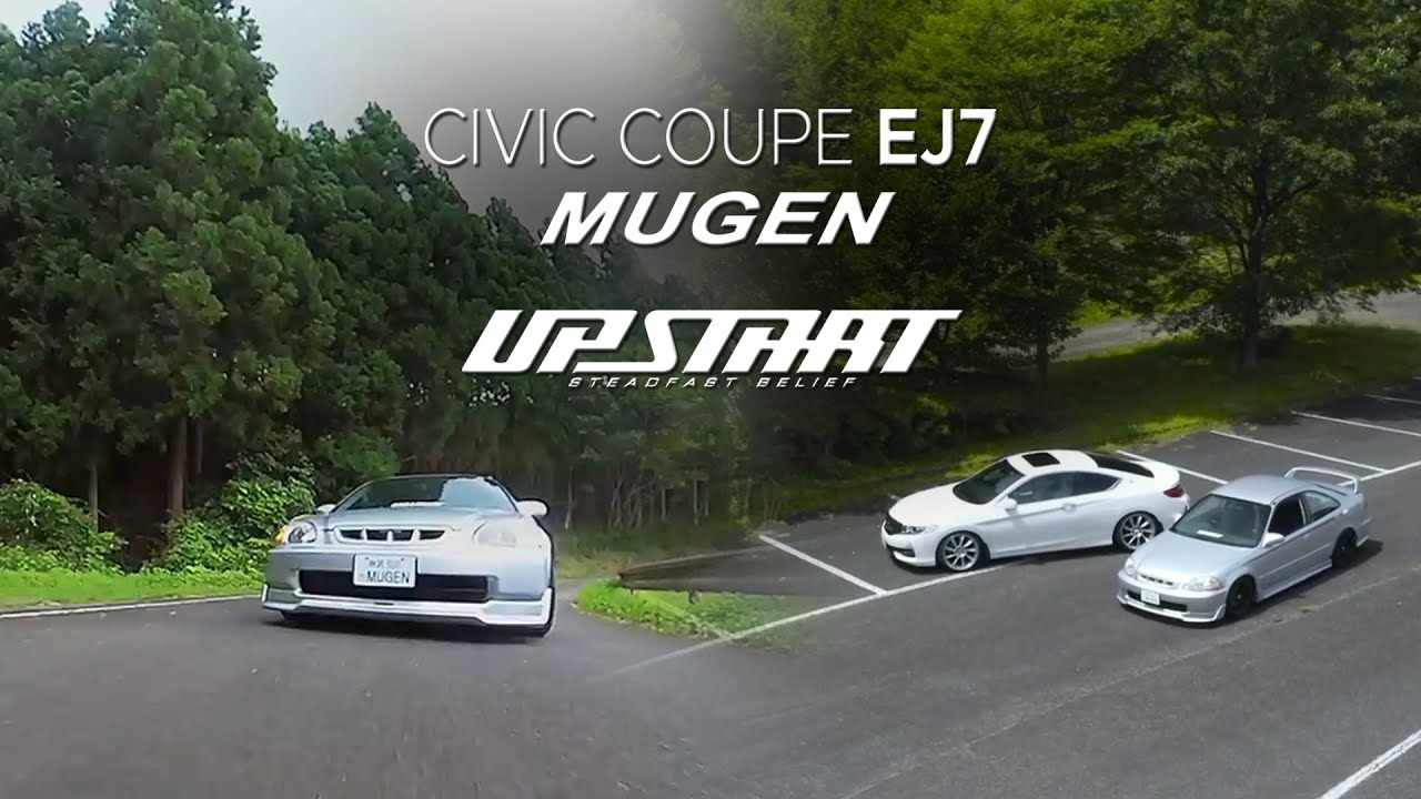 CIVIC COUPE EJ7 MUGEN RUNNING ON THE FOREST ROAD