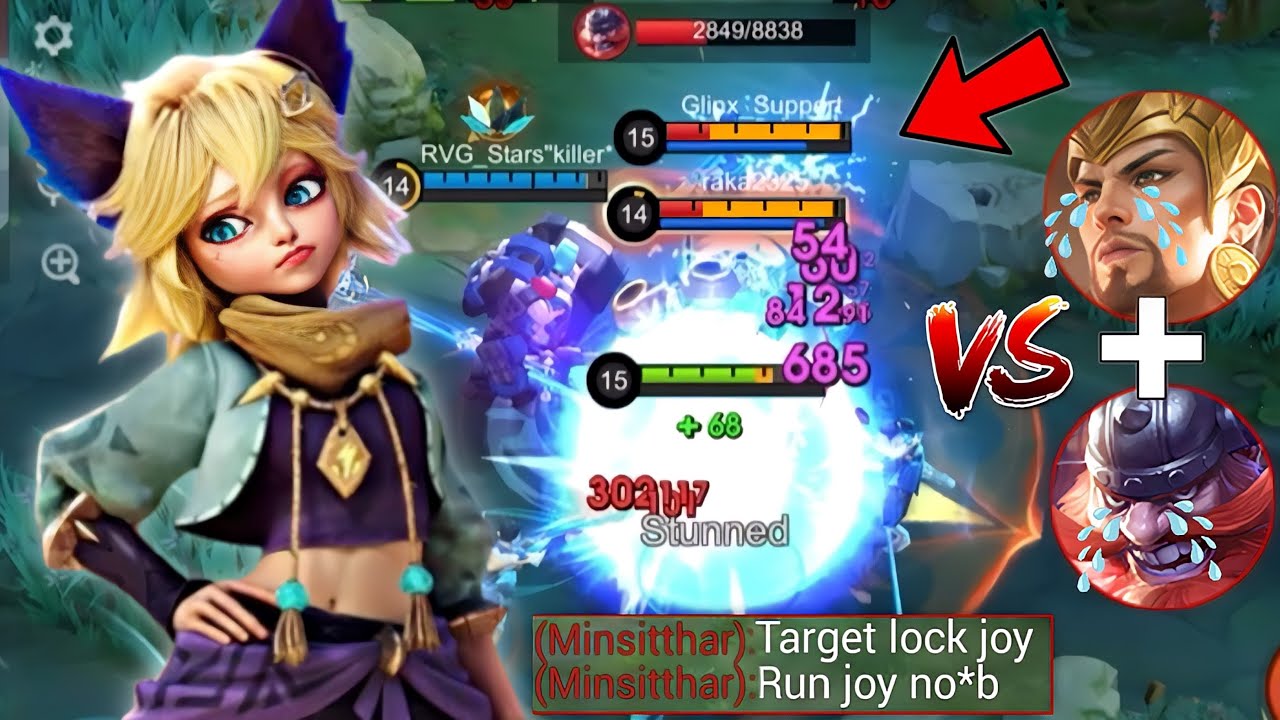 BRO THINKS HE CAN COUNTER JOY USING THIS ANNOYING HERO | JOY VS MINSSITTHAR - MLBB