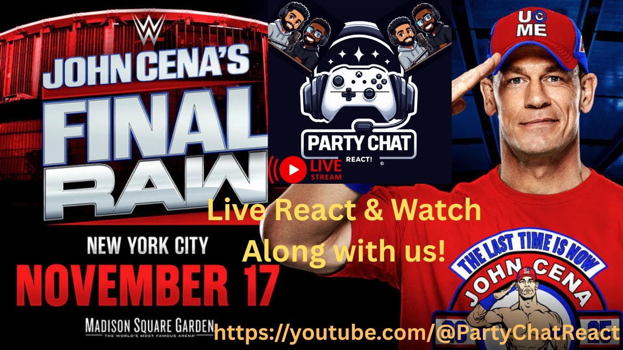 WWE RAW - John Cena's Last RAW!  Live React with us! - 11/17/2025