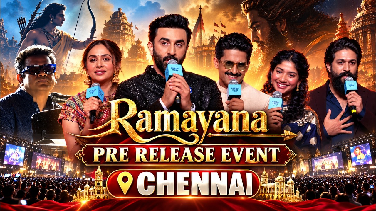 🔥 Ramayana Chennai Pre Release Event Full Video | Ranbir Kapoor | Yash | Sai Pallavi | AR Rahman