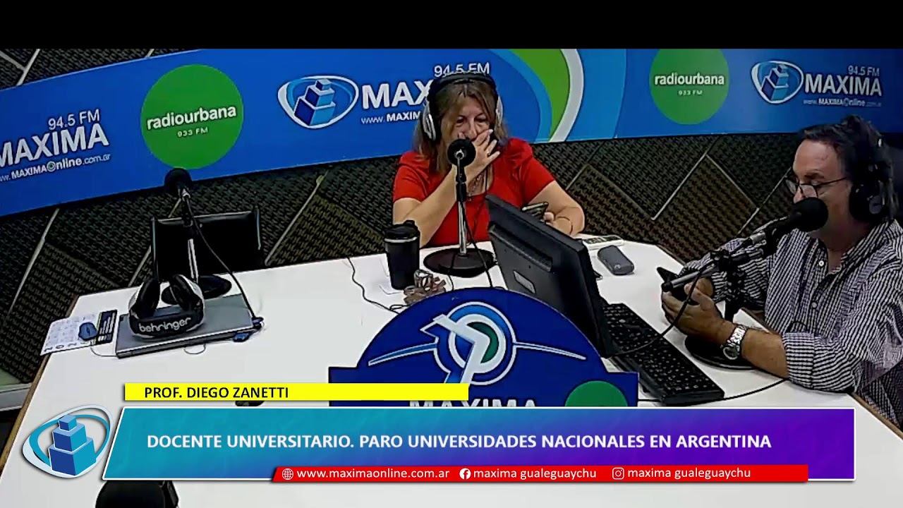 Diego Zanetti. Docente universitario. Paro Universidades Nacionales en Argentina
