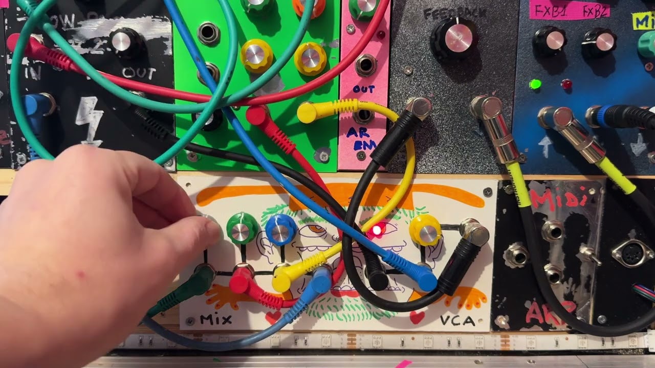 ⚡YMNK'S DIY MODULAR ADVENTURES🎚️🔧 - 001 MIXER + VCA #diysynth