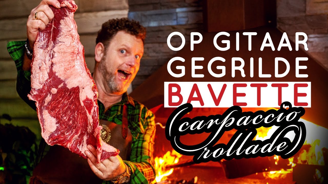 BAVETTE rollade carpaccio style op de BBQ!