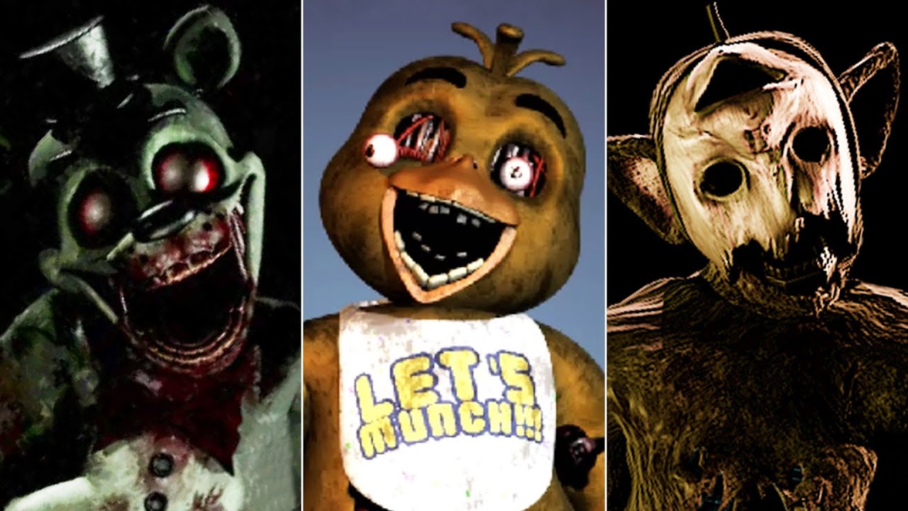 GSAF & NWAF & Remnants of Tubby-Land - All Jumpscares / Animatronics