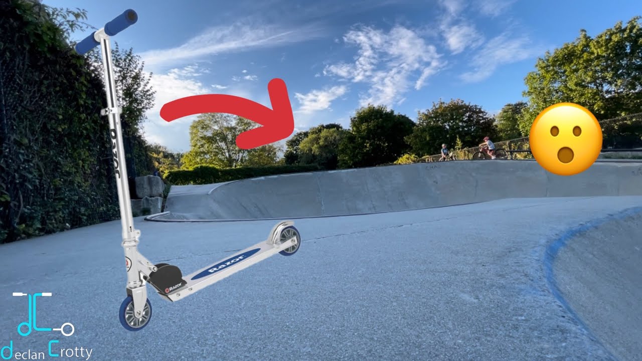Razor scooter at skatepark?!