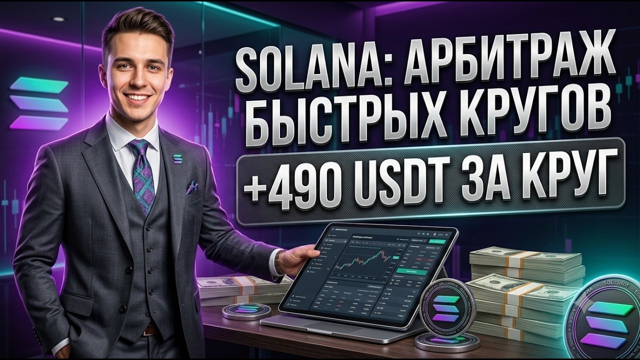КРИПТА РАСТЕТ! Актуальная p2p связка - арбитраж криптовалюты на Солане! P2P арбитраж Solana
