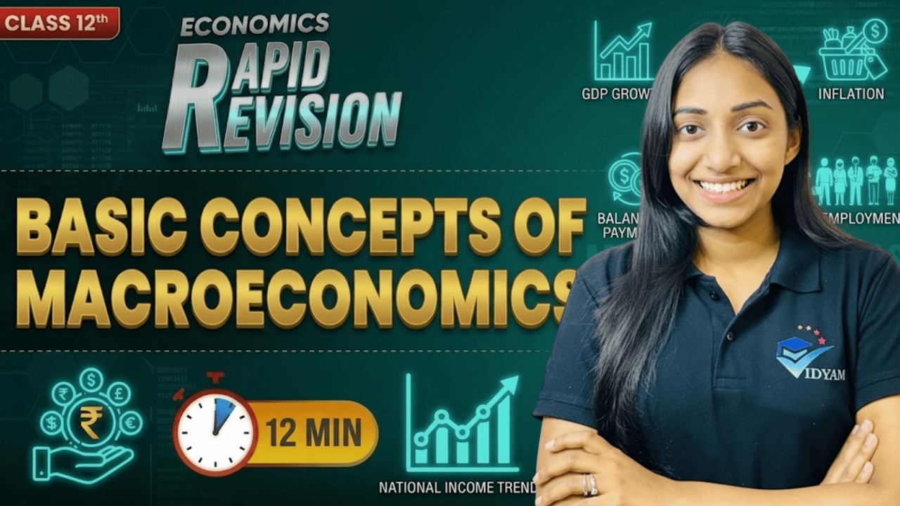 RAPID REVISION BASIC CONCEPTS OF MACROECONOMICS | CH-2 12 MACRO | VIDYAM