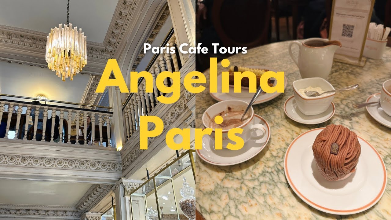 Enjoying famous dessert at Historical Tea Room &lsquo;Angelina&rsquo; Paris! ☕️🇫🇷