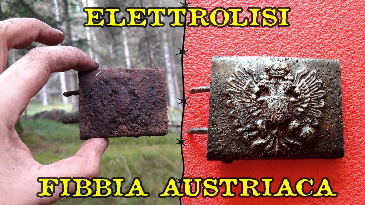 Elettrolisi - finalmente pulisco la fibbia austriaca!
