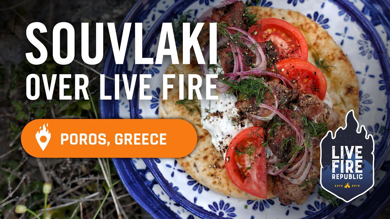 Destination Greece Ep1 | Pork Neck Souvlaki over Live Fire with Primo Ceramic Grills